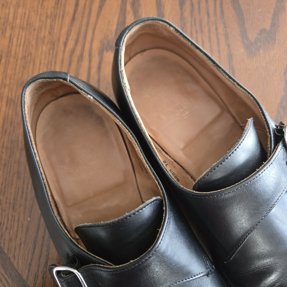 CROCKETT & JONES "Malvern" Black Monk Strap Shoes UK 6.5 US 7.5 E - Picture 6 of 11